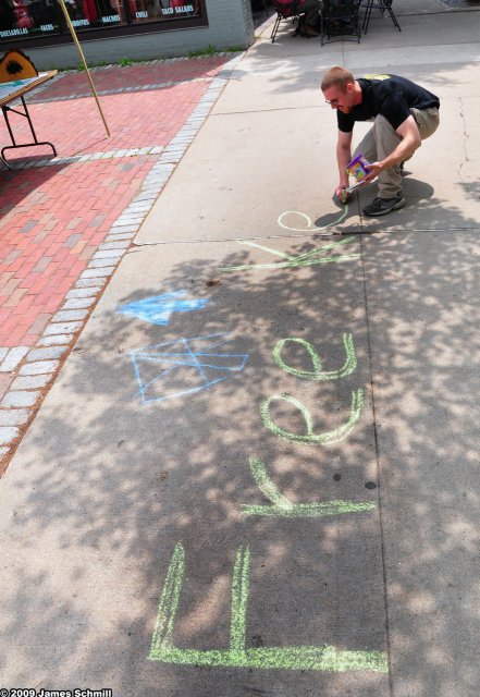 Keith chalking